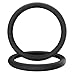 LRITER Car Steering Wheel Cover NonSlip Silicone Material Multiple Color Choices Universal Auto Parts Steering Wheel Cover Suitable for Most Cars Black2PCS - Image 2