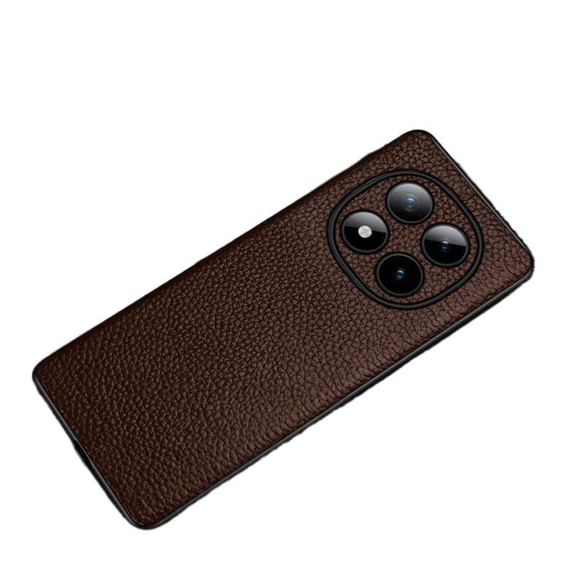Leather Texture Protective Case for Redmi Note 15 with Drop Protection and Full Coverage plus Shockproof plus Leather Texture in Coffee Brown - Image 1