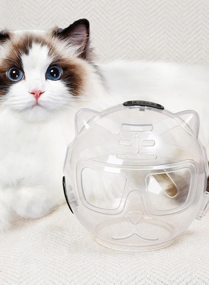 GGOOT NEW Head Cover Portable Prevent Biting And Scratching Breathable Carrier Products Bag Pet Travel Cats helmet mask, feline's Muzzle grimaldus Adjustable-Breathable-Muzzles-Prevent Breathable gu  - Image 5