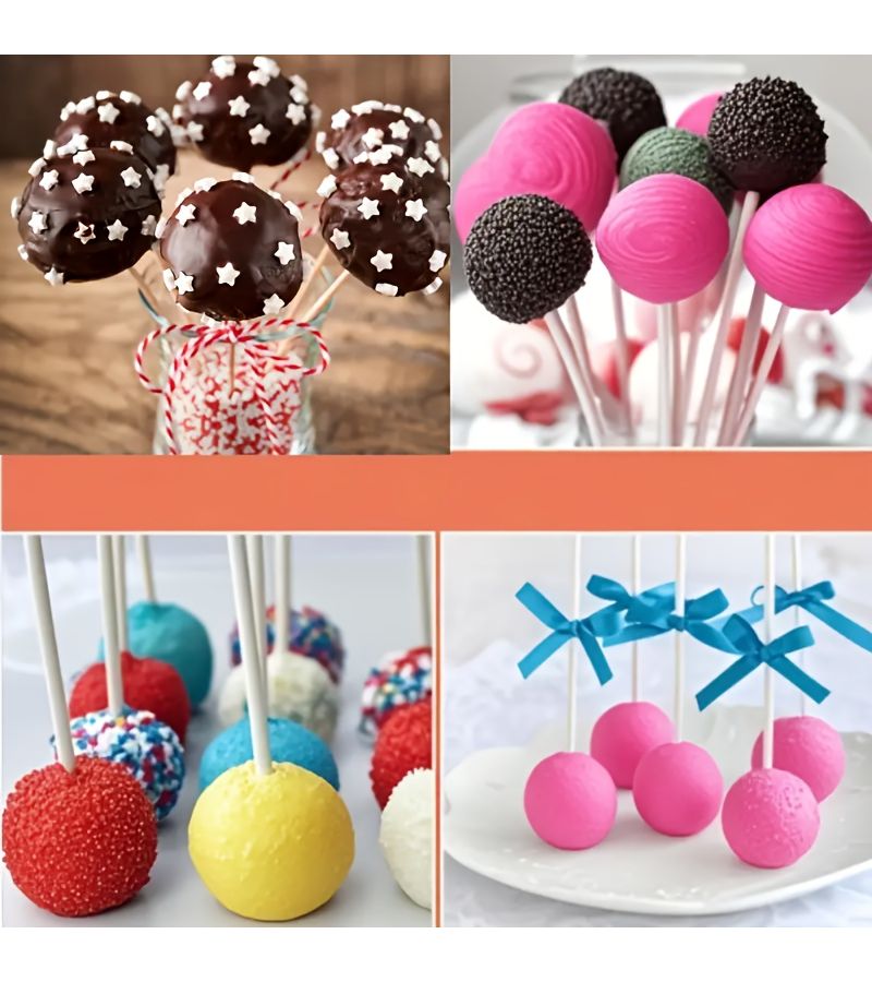Pink Silicone Lollipop Mold 12 Cavity Round Chocolate Baking Cake Mold Reusable - Image 4
