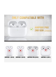 Generic Compatible with Airpods Pro 2nd Generation with Lock, AirPod Pro 2 Case Men Women with Keychain Cool Air Pod Pro 2 Shockproof Protective Case for Air Pod Pro 2nd Gen 2022 (Black Red)  - Image 3