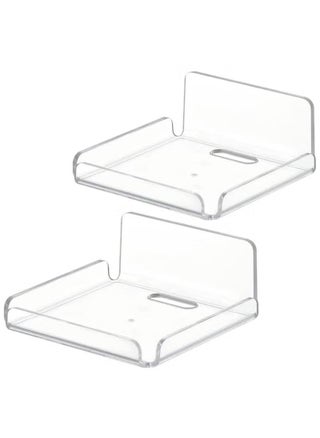 Acrylic Small Wall Shelf Set of 2 for Security Cameras, Speakers, Baby Monitors, Floating Shelves Easy to Install No Drill (Clear) - pzsku/Z8423B359E6A1CAA6C3EEZ/45/_/1740291645/b7aa8ff4-8446-47c5-9168-64178bcb895a