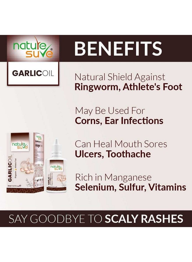 Nature Sure Garlic Oil for Ringworm and Athlete's Foot in Men & Women - 1 Pack (30ml) - Image 2