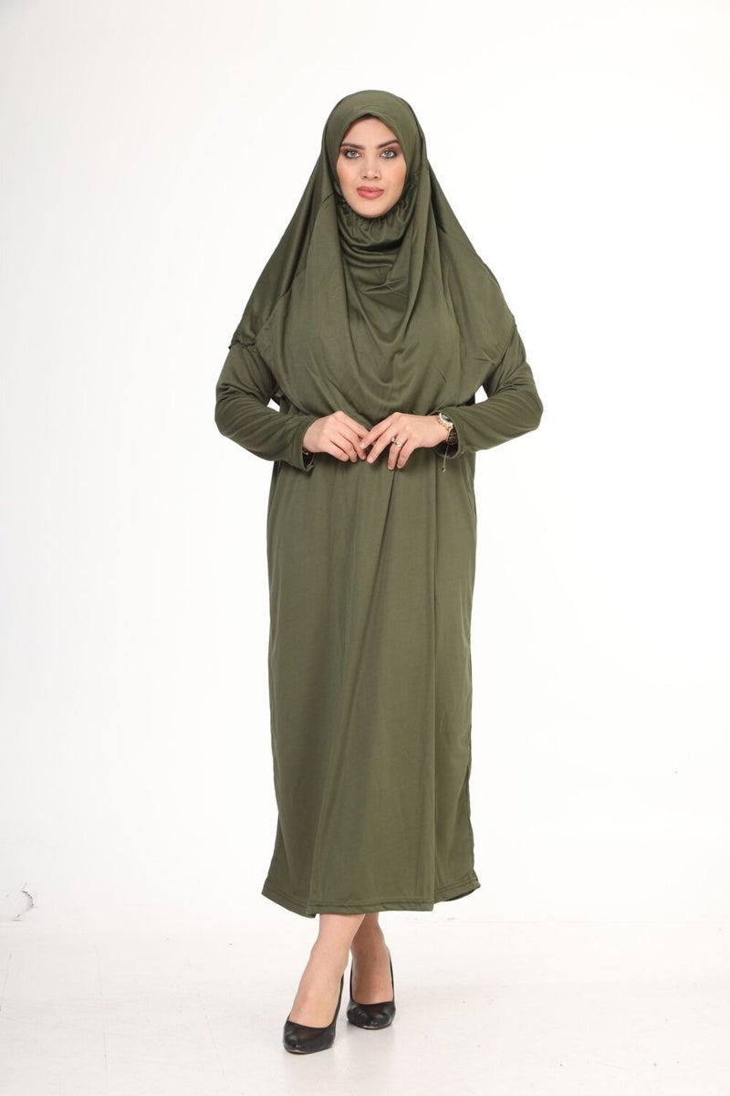 Bluence فستان هِجاب سهل الارتداء مع حقيبة حمل  - Image 1