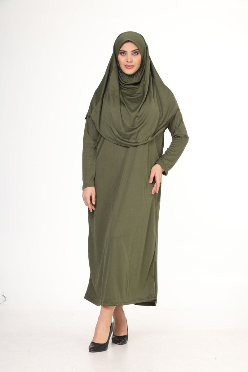 Bluence فستان هِجاب سهل الارتداء مع حقيبة حمل  - Image 2