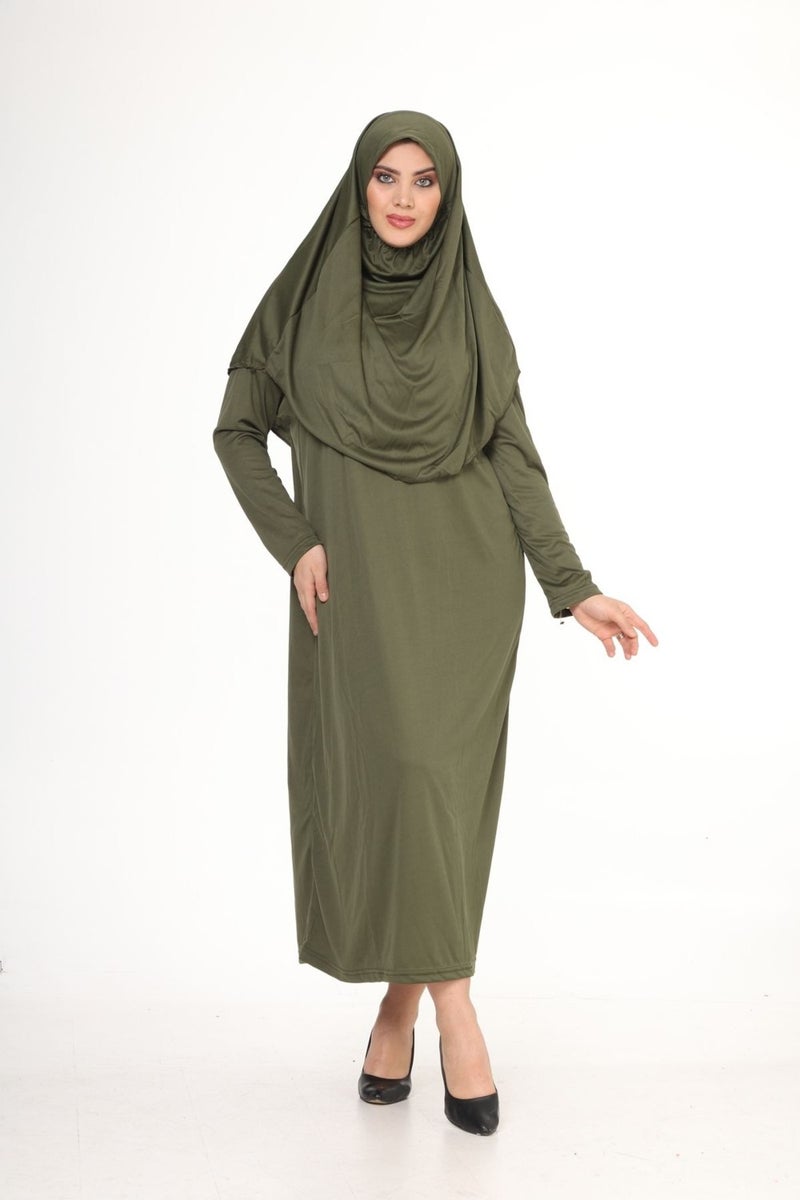 Bluence فستان هِجاب سهل الارتداء مع حقيبة حمل  - Image 5