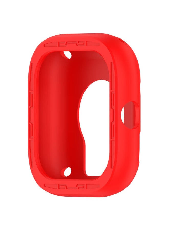 Kmaxai Compatible With Redmi Watch 5 Protective Case, Xiaomi Redmi Watch 5 Tempered Glass Screen Protector Set, Soft Rubber Frame Cover Screen Protection Film Anti-scratch Sticker, Red - Image 4