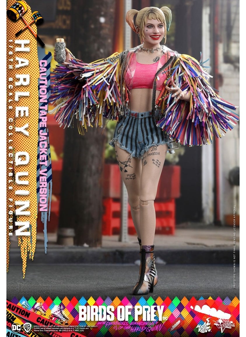 Hot Toys Birds Of Prey Harley Quinn (Caution Tape Jacket Version) 1:6 Scale Collectible Figure  - Image 3