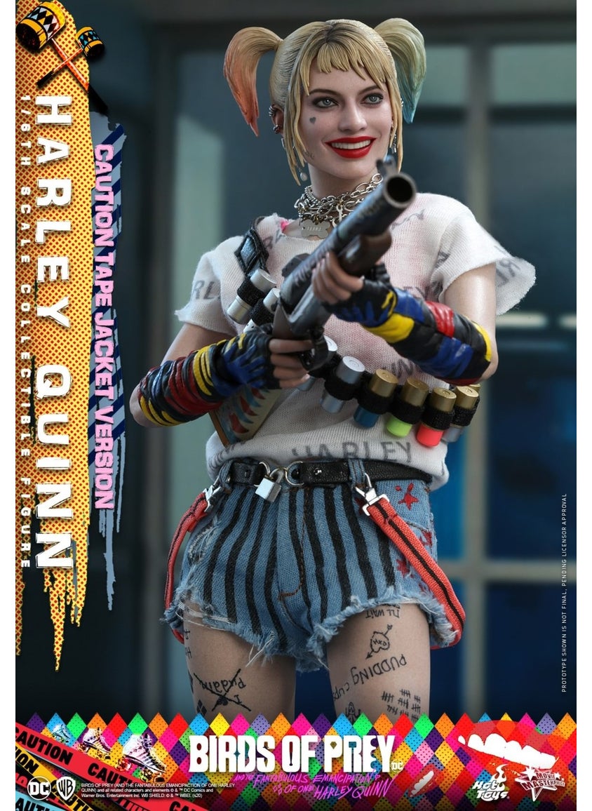 Hot Toys Birds Of Prey Harley Quinn (Caution Tape Jacket Version) 1:6 Scale Collectible Figure  - Image 2