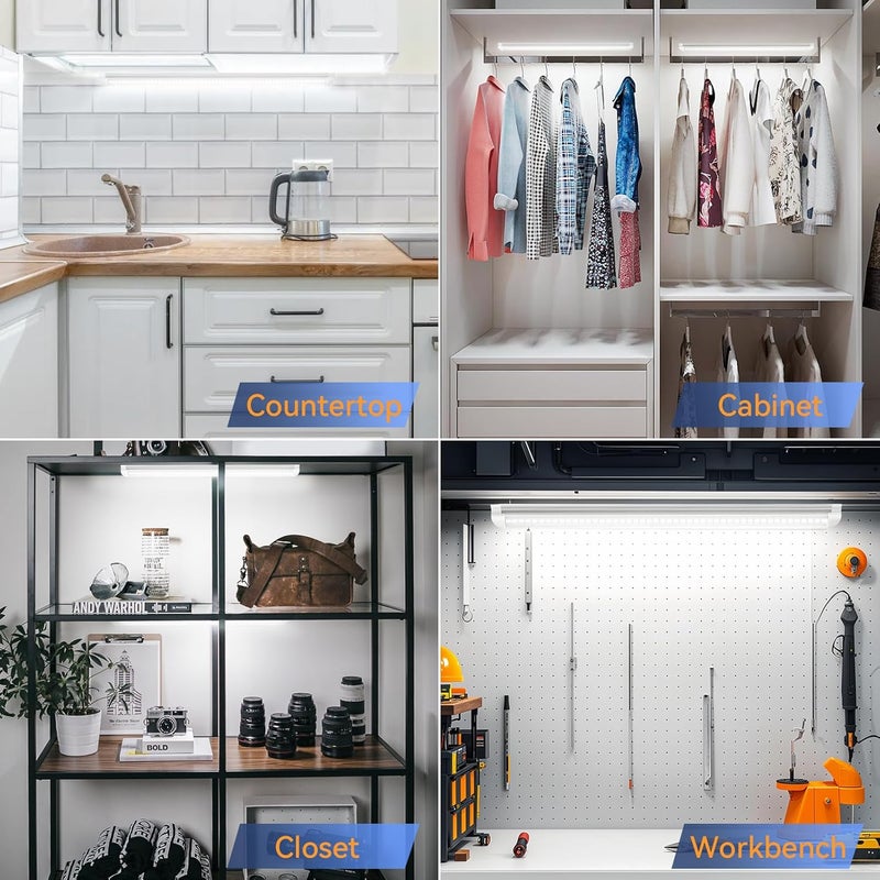 SHOPLED LED Shop Light 2FT, (Replacment 4-Pack) 20W 2600LM 5000K Daylight, V-Shaped, T8 Tube Light for Workbench, Basement, Cabinet, ETL Listed - Image 5