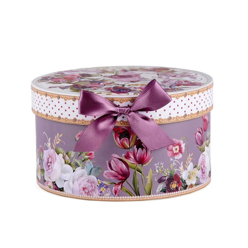 STP GOODS Bone China Tea/Coffee Cup and Saucer in Gift Box Fine Bone China Coffee Cup with Saucer Tea Cup and Saucer Set of One (Flowers 300ml) - Image 3