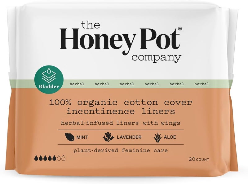 The Honey Pot Company  Herbal Pads  Liners for Women  Incontinence Bundle  Infused wEssential Oils for Cooling Effect  Postpartum Essentials  Feminine Care  FSA  HSA Eligible - Image 4