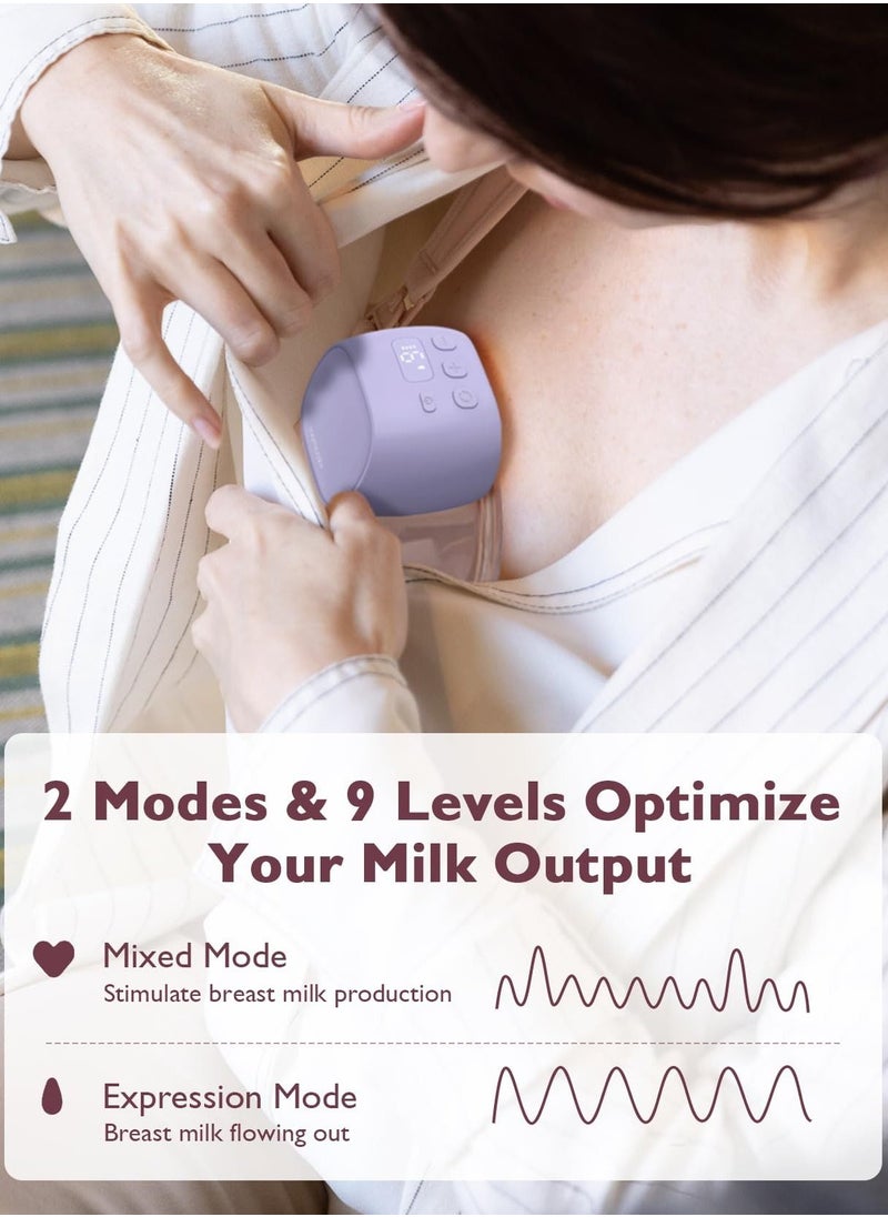 Momcozy S9 Pro Wearable Breast Pump, Hands Free Electric Breast Pump of LED Display 24mm  - Image 5