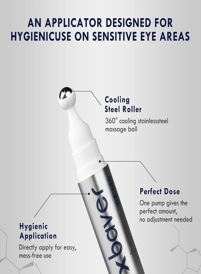 Oxbraver Eye Bags Treatment for Men, Caffeine Eye Serum for Men with Cooling Roller, Mens Eye Cream for Dark Circles and Puffiness - Image 4