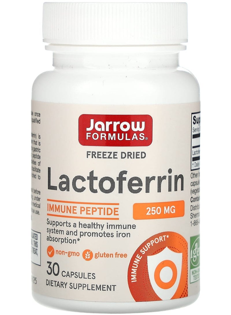 jarrow formulas لاكتوفيرين، مجفف بالتجميد، 250 ملغ، 30 كبسولة