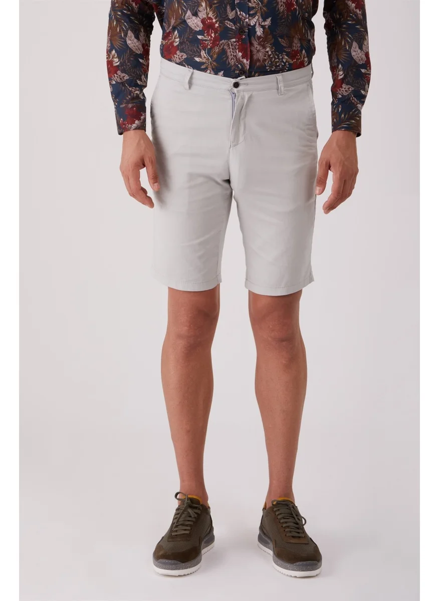 Dufy Light Gray Men's Regular Fit Short