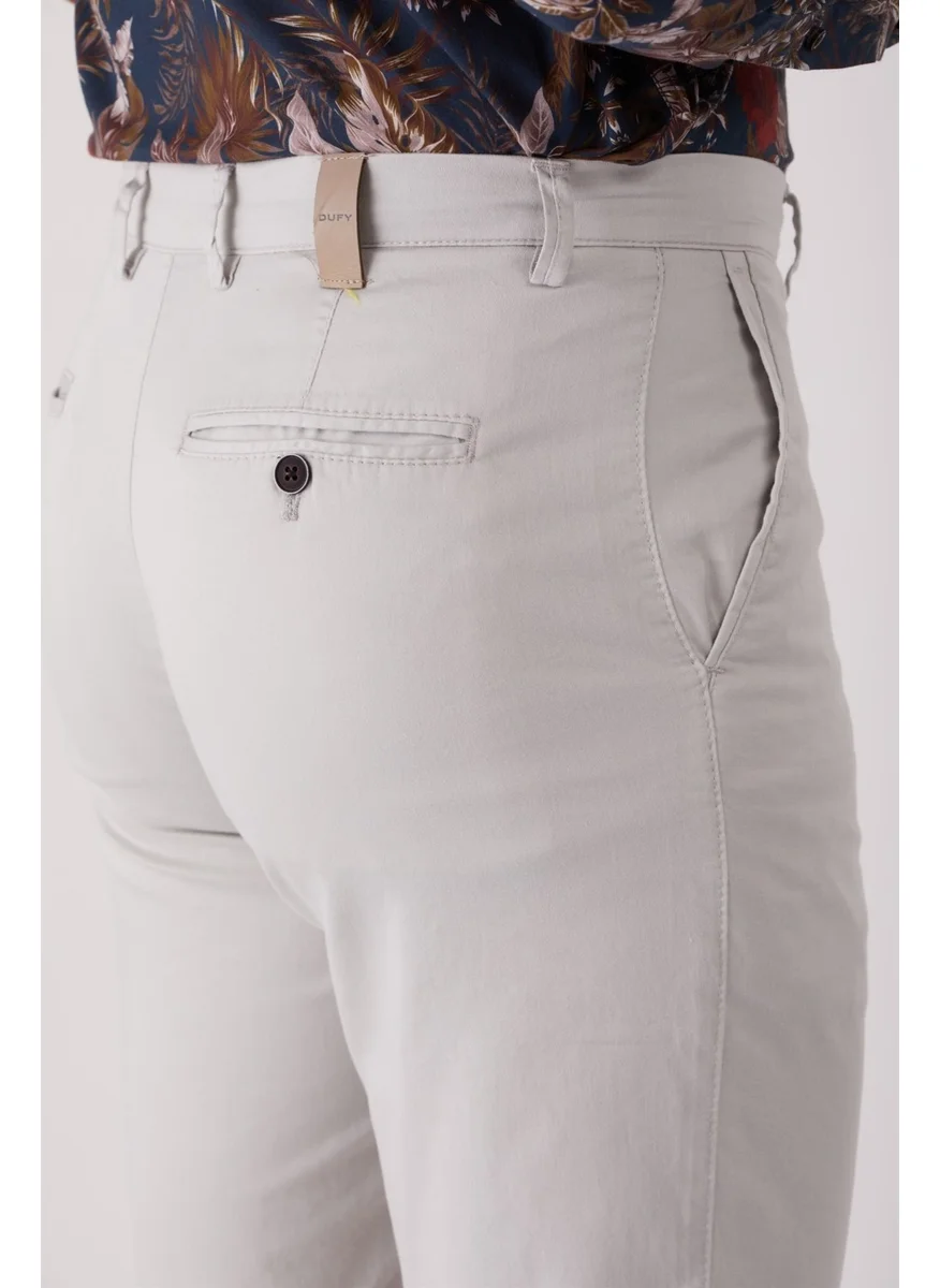 Dufy Light Gray Men's Regular Fit Short