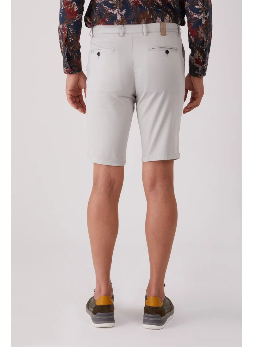 Dufy Light Gray Men's Regular Fit Short