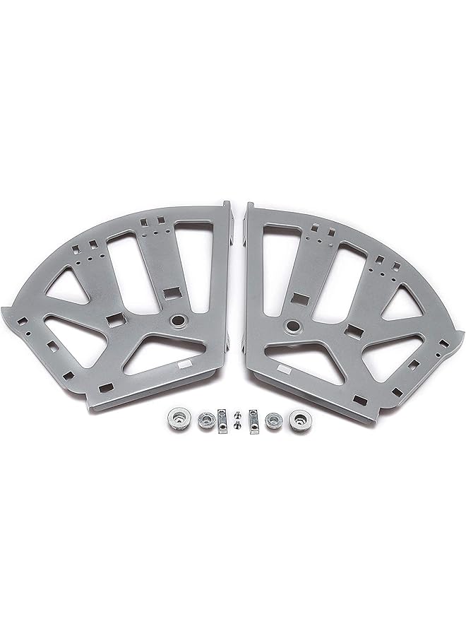 S-TOP Upgrade Stainless Steel Hinges - 3-Layer Fan Shape Design for Easy Access and Durability - Perfect for Kitchen, Living Room, and Shoe Storage Cabinets - Includes Hardware - Grey - Image 1