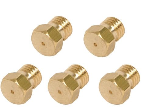 BYSOL 5 Sizes Range Cooktop Natural Gas Propane Orifices Conversion Kit | For Whirlpool Frigidaire Electrolux Natural Gas G20 20mbar G25|To fit most 5-hob cookers brass jet burner nozzle - Image 5