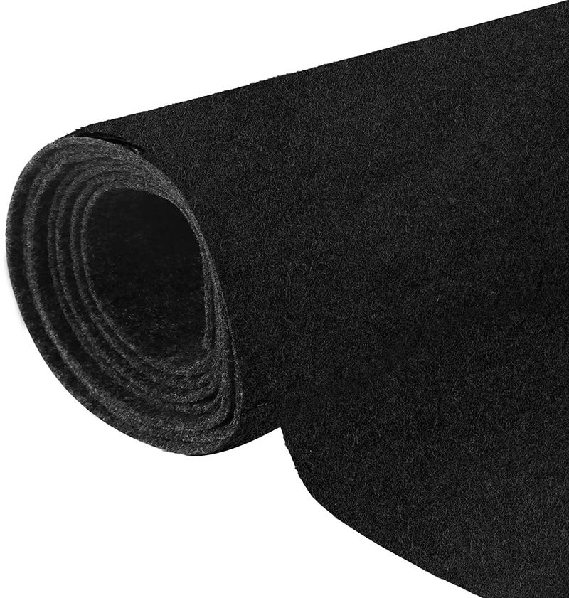 Halero 78"x59" Black Underfelt Carpet for Speaker,Sub Box Carpet Home, Auto, RV, Boat, Marine, Truck, Car Trunk Felt Fabric Material - Image 1
