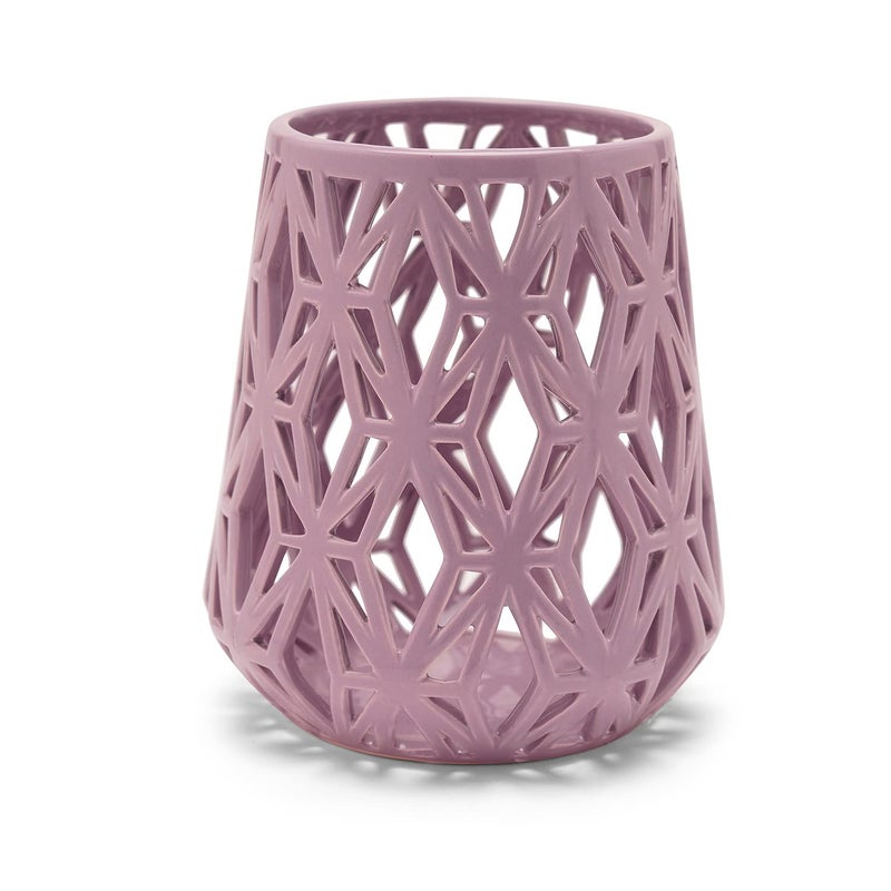PURE HOME + LIVING Pure Home Living Purple Intertwist Ceramic Vase  - Image 4