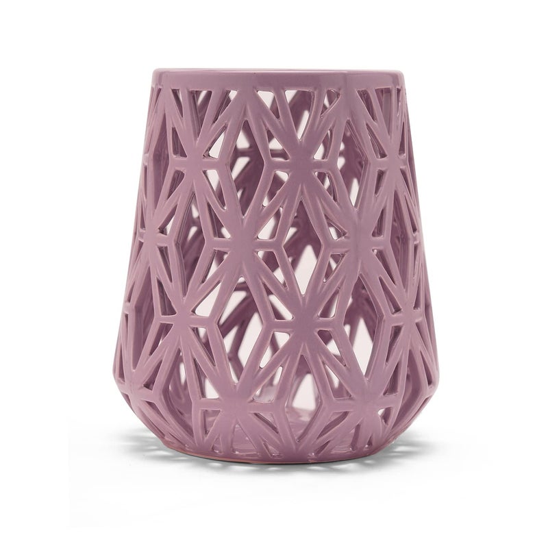 PURE HOME + LIVING Pure Home Living Purple Intertwist Ceramic Vase  - Image 3