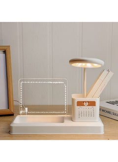 Generic Source Manufacturers Pen Container Nightlight Desk Lamp Acrylic Writing Board Company School Logo Lettering Birthday Gift Items-Specification:Intelligent Voice-activated Desk Lamp: Kao Shen Body Protection (with A Pen + Calendar)  - Image 5