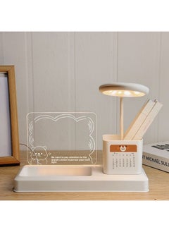 Generic Source Manufacturers Pen Container Nightlight Desk Lamp Acrylic Writing Board Company School Logo Lettering Birthday Gift Items-Specification:Intelligent Voice-activated Desk Lamp: Kao Shen Body Protection (with A Pen + Calendar)  - Image 3