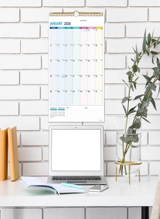 BowCuk Wall Calendar 2026-2027 - Run Now to Jun 2027, Calendar 2026-2027 Wall, 12 x 17 In, 18 Monthly Calendar, 2026 Calendar with Large Blocks, Thick Paper, Holidays, To-do ＆ Notes, Great for Organizing - Image 2
