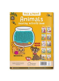 Wonder House Books Pick And Paint Coloring Activity Book For Kids: Animals  - Image 2