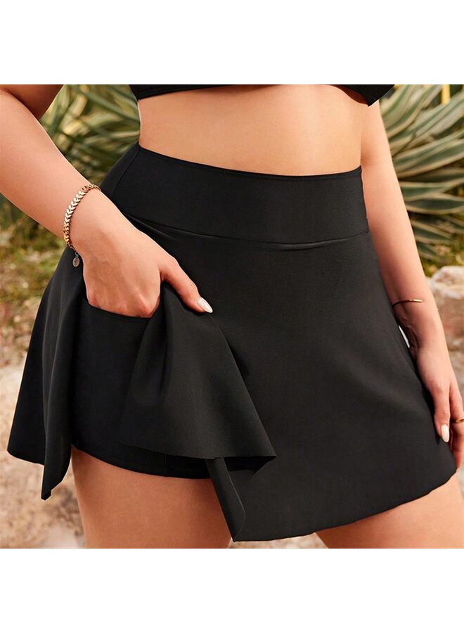 ملابس سباحة مانعة للتسرب لفترة الحيض، بكيني، تنورة سباحة، ملابس سباحة بخصر متوسط، ملابس سباحة للفتيات المراهقات، مقاس 1XL، XL - Image 2