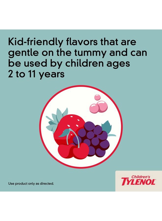 Tylenol معلق فموي للأطفال، خافض للحرارة ومسكن للألم، بنكهة العنب، 4 أونصة سائلة - Image 5