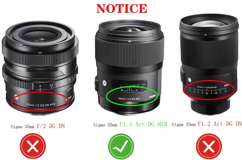 HUIPUXIANG 67mm Lens Cap Cover Compatible for Sigma 35mm F1.4(Not for 1.2) DG HSM | A (Art),Sigma 28-70mm F2.8 DG DN,100-400mm f/5-6.3 DG OS HSM,HUIPUXIANG [2 Pack] - Image 2