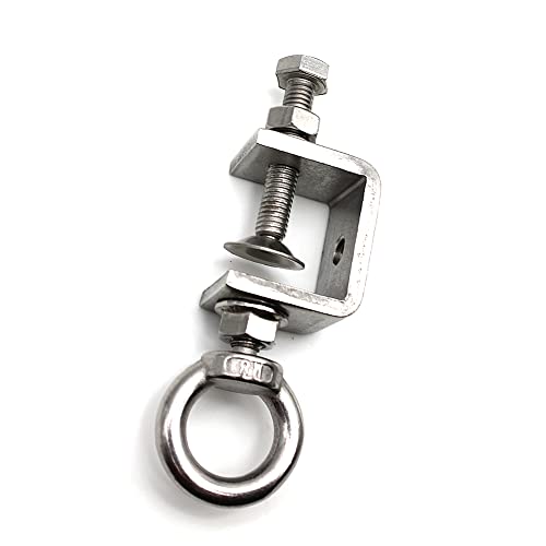 WANLIAN 5Pcs CClampsC Clamp Stainless Steel Beam ClampComes with Stainless Steel Screw Ring That Can Withstand 100 Poundsmedium - Image 3