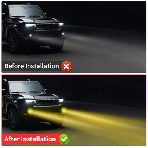 LaIIker Car High Power Fog Lamp for 2024 2025 2026 Toyota Land Cruiser 250 1958 Prado Lc250 J250 Led Lens Front Fog Lamp Decorative Lamp Exterior Modification Accessories - Image 3