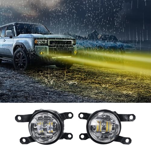 LaIIker Car High Power Fog Lamp for 2024 2025 2026 Toyota Land Cruiser 250 1958 Prado Lc250 J250 Led Lens Front Fog Lamp Decorative Lamp Exterior Modification Accessories - Image 1