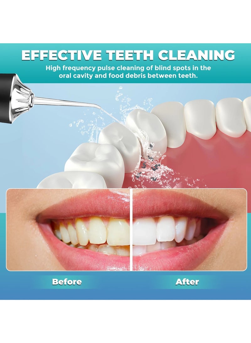 PORTABLE Portable Water Dental Flosser For Teeth Cleaning Dental Oral Irrigator With 3 Modes Scalable 4 Jet Nozzles IPX7 Water Resistance 220ML  - Image 5