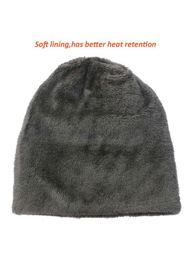HINDAWI (Hat(black)) - Winter Beanie Scarf for Boys Girls (5-12 Years) Hats Circle Scarf Kids Slouchy Skull Cap - Image 3