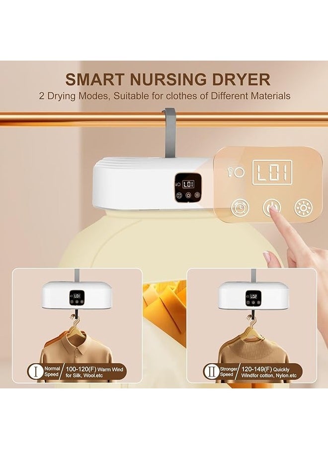 Generic Portable Clothes Dryer, Small Dryer Machine with Remote Dryer&Bag, Mini Laundry Dryers,Electric Clothes Dryer Mini Laundry Dryers  - Image 4