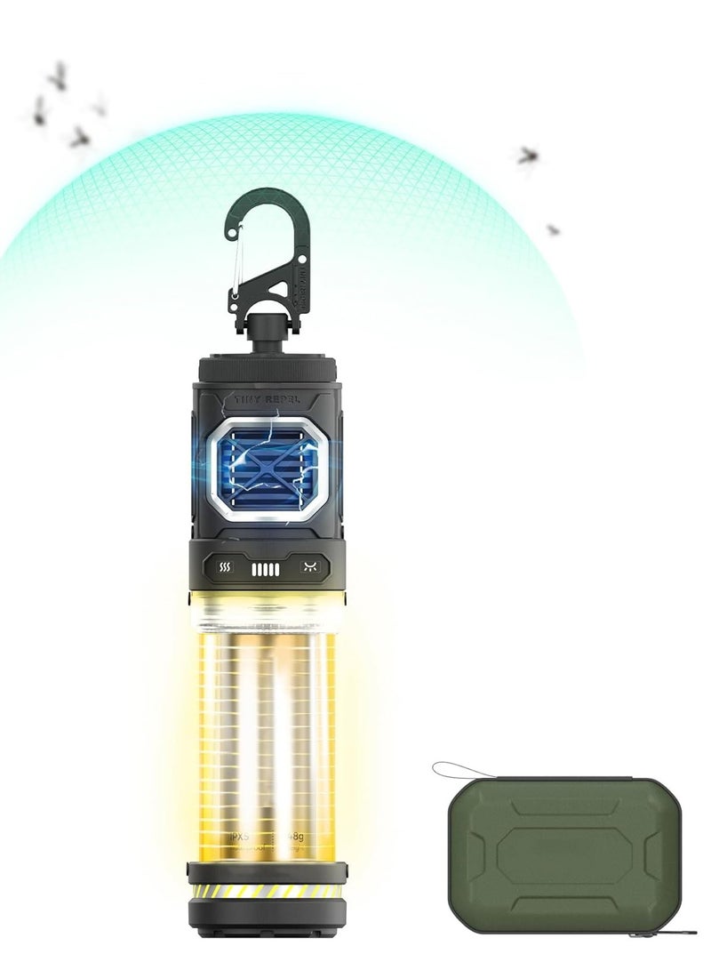 SYOSI Rechargeable Tiny Mosquito Repeller 329°F Heating 30ft Protection Zone Ultra Mini with Camping Light Magnetic Design for Outdoor Backpacking Patios(Repellent Pads Not Included)- Black - Image 1