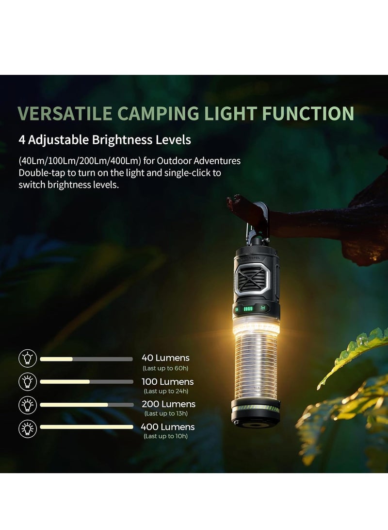 SYOSI Rechargeable Tiny Mosquito Repeller 329°F Heating 30ft Protection Zone Ultra Mini with Camping Light Magnetic Design for Outdoor Backpacking Patios(Repellent Pads Not Included)- Black - Image 2
