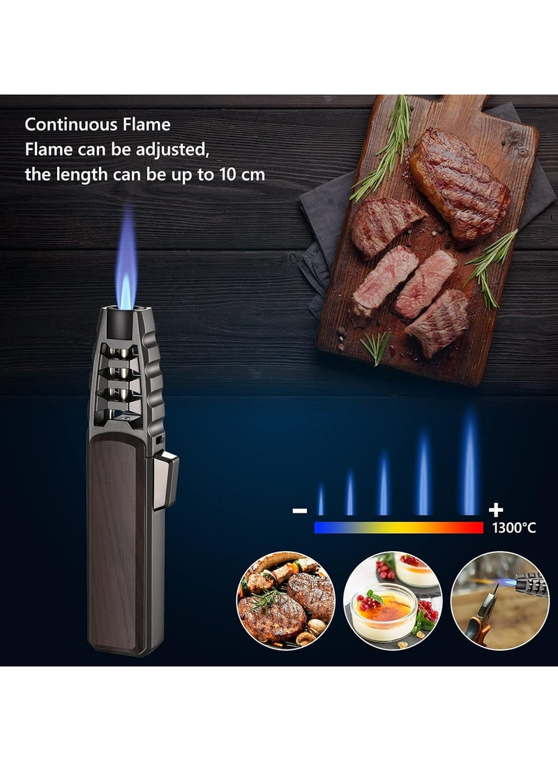 JOBON Butane Torch Lighter – Refillable Kitchen Cooking Torch, Windproof Adjustable Flame, Solar Beam Torch HARYGATE with Safety Lock for Baking Crème Brûlée - Image 3