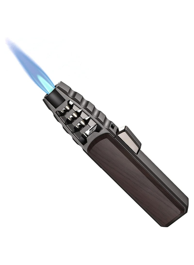 JOBON Butane Torch Lighter – Refillable Kitchen Cooking Torch, Windproof Adjustable Flame, Solar Beam Torch HARYGATE with Safety Lock for Baking Crème Brûlée - Image 1
