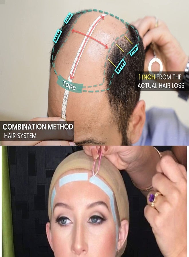 برافراجيا شريط لاصق مقاوم للماء ذو وجهين من القطن من برافراجيا لتثبيت وصلات الشعر/الشعر المستعار للرجال والنساء - 20 متر - Image 5