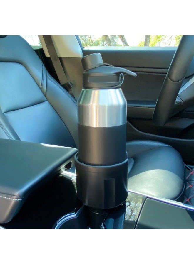 Swigzy Car Cup Holder Expander Adapter with Adjustable Base - Rubber Tabs Securely Hold Large Water Bottles - Image 3