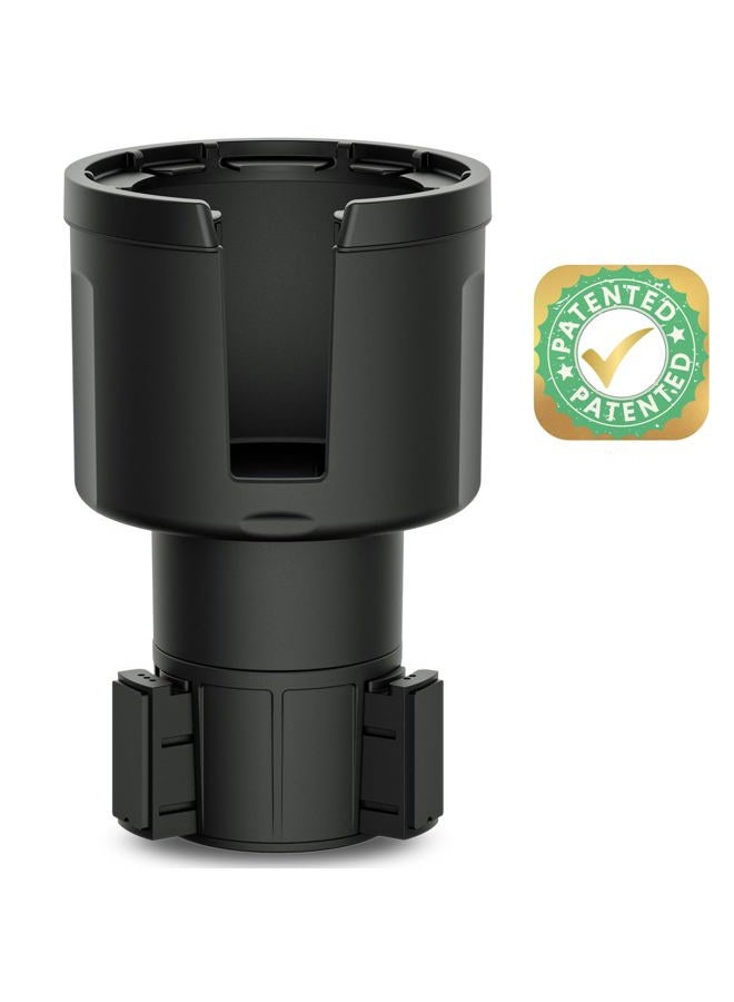 Swigzy Car Cup Holder Expander Adapter with Adjustable Base - Rubber Tabs Securely Hold Large Water Bottles - Image 1