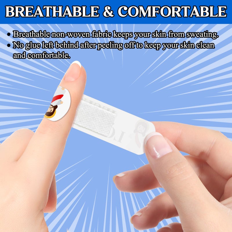 AKAIXI 60pcs Jesus Bandages, 2.83x0.75in Jesus Loves You Waterproof PE Adhesive Bandage for Minor Wound Care, Comfortable Hypoallergenic Bandages, Sunday School Supplies for Family Women Men, Latex Free - Image 4