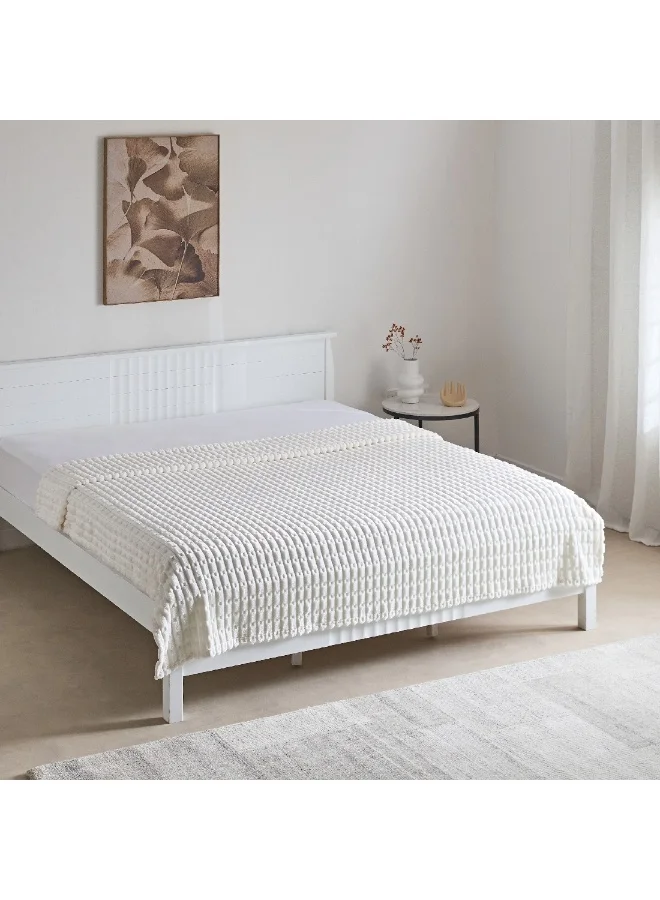Home Box Delft Jacquard Flannel Queen Blanket 220 x 200 cm