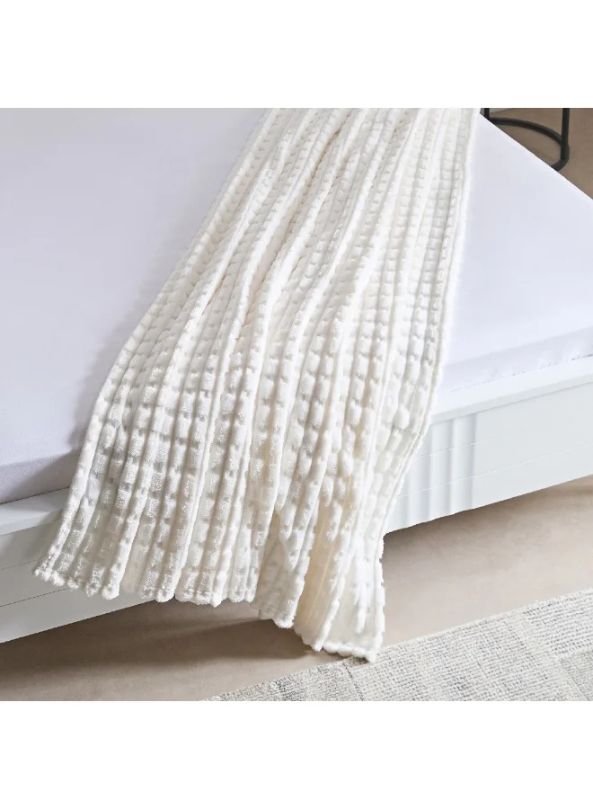 Home Box Delft Jacquard Flannel Queen Blanket 220 x 200 cm
